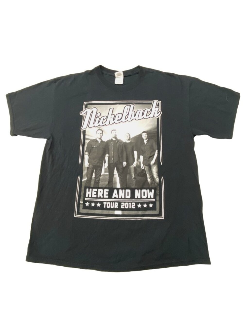 Nickelback T-Shirt Men's Black XL 100% Cotton Band Tour Gildan Graphic Tee